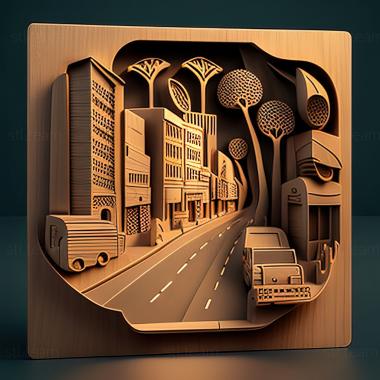 3D model st city street (STL)